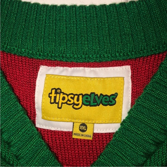 ✨Tipsy Elves Censored Santa Christmas sweater - Picture 4 of 6